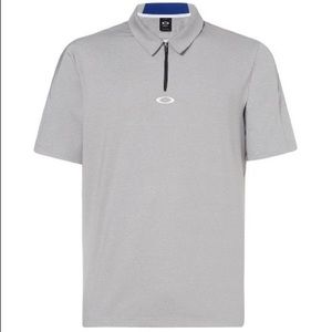 Perf Ellipse Golf Polo SS Small Men's Granite Heather Oakley